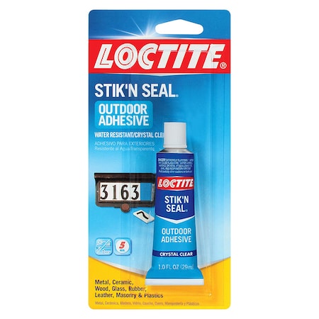 Loctite Outdoor Adhesive, Crystal Clear, 16 oz 1716815